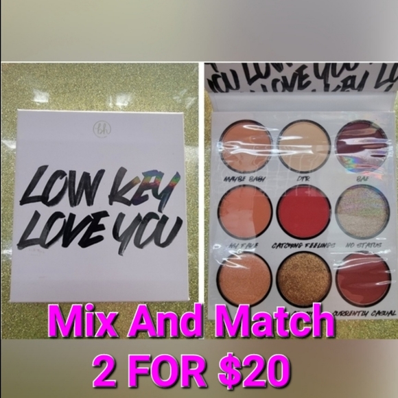 2 FOR $20. BH Cosmetics "Low Key, Love You" Palette. - Picture 1 of 7